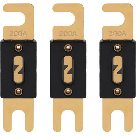 Lntyq ANL Fusible 200A 32V Fusibles ANL-200A Voiture à Plats 200 Ampère 32VDC pour Auto Audio Protection (Lot de 3 Pièces) (1/4)