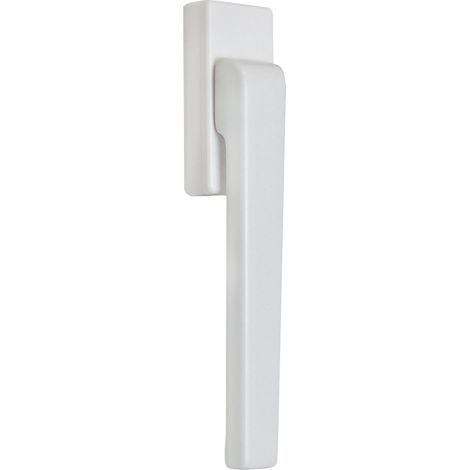 Kintech – Poignée de fenêtre extra-plate EVA – Finition blanche RAL 9016 – Compatible PVC et bois – Adaptée à ouverture à la française et oscillo-battante