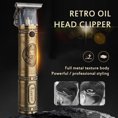 Pro hommes électrique tondeuse à cheveux tondeuse Machine barbier rasoir t-blade coupe de cheveux style rasage ensemble d\'outils (1/4)