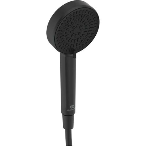 Ideal Standard Idealrain ALU+ - Cabezal de ducha, 2 chorros, negro seda BD990XG (1/3)