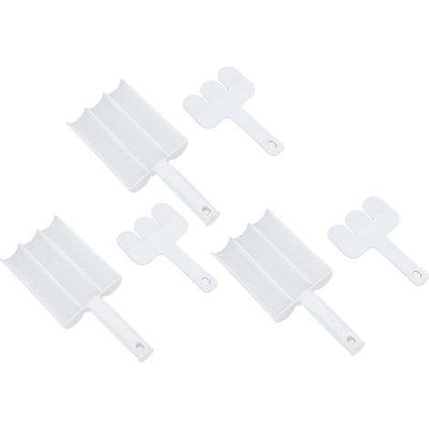 Machine à boulettes de viande triple avec spatule de découpe, cuillère à boulettes de viande en plastique pour cuisines, bars, restaurants et hôtels (1/5)