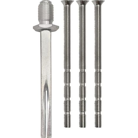 SCHNEGEL Rollenschraubwechselstift Vierkant 8Stahl verzinkt/vernickelt M12x1,25 mm und M6