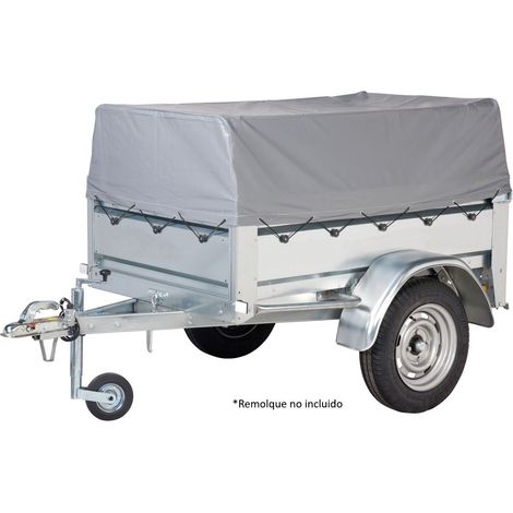 Toldo alto 30cm PVC 110x92cm para remolque de carga