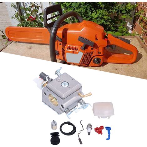 Kit de Filtre à Carburant et Collecteur d'Admission 9 Pièces pour Husqvarna 350 346XP 353 340 345
