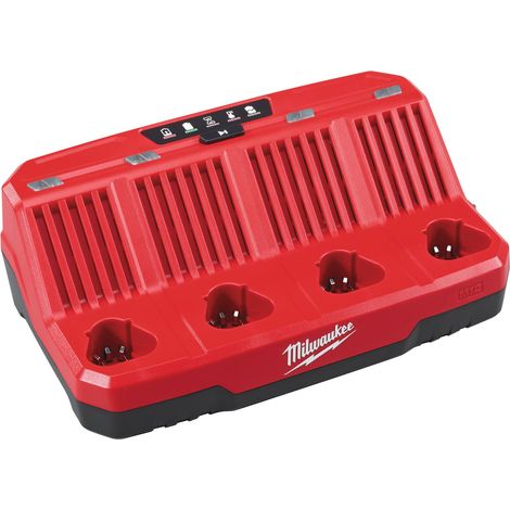 Milwaukee Sistema M12 - Carga en 30/60 min. - Li-Ion y RED Lithium-Ion 4 Puertos secuenciales (1/5)