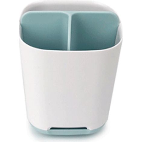 Porte brosse à dents lot de 1 en plastique blanc 13,2 x 9,4 x 9,4 cm organiseur pour salle de bains (1/3)