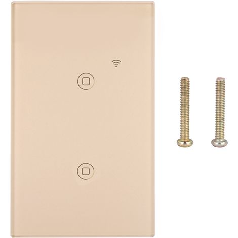 Ortviai Interrupteur tactile intelligent Wi-Fi haute puissance pour LED, panneau en verre trempé 2 voies 100-240 V (1/5)