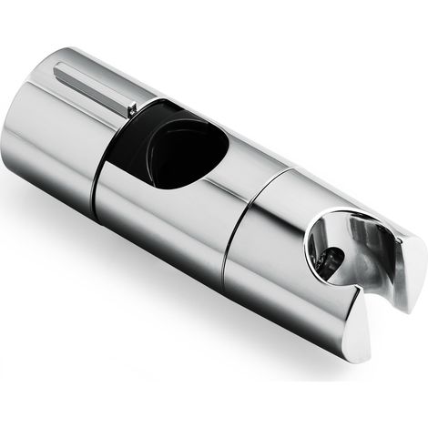 Support Pommeau de Douche,Support Douchette réglable de 19 à 25 mm de diamètre,Support de Douche pour Barre de Poussée Réglable,Mural Coulissant de Remplacement pour Salle de Bain,Chromé (1/5)
