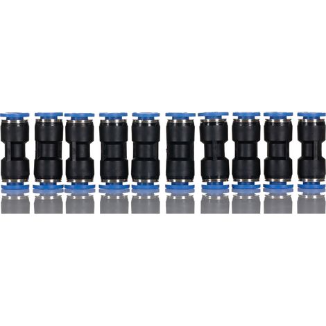 Adaptateur tube à tube droit RS PRO vers Enfichable 10 mm Enfichable, 8 mm ( Prix pour Sachet de 10 ) (1/3)