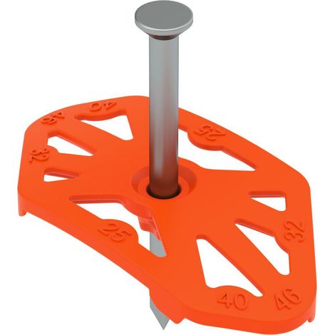OBO Bettermann Nagel-Fix 2.0 43,8 x 23,5 x 7 polipropileno naranja, 2222850