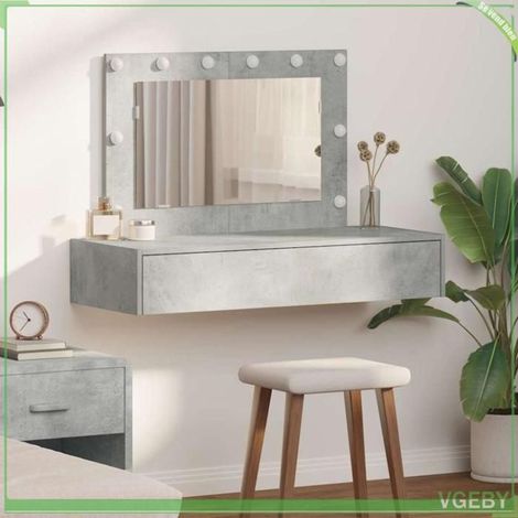 ABI Table de Toilette Gris 100 x 40 x 70 cm Bois d'ingénierie 7291712303098 (1/5)