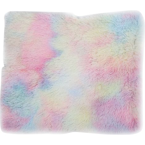 Tapis de lit 2 en 1 pour animaux de compagnie, coussin coloré, tissu antidérapant, respirant, maison pour chat (1/5)