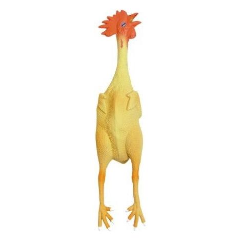 Chiens de Jouet : 3 x poulet de latex 45 cm 83480