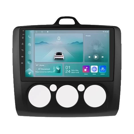 Lecteur multimédia pour voiture, Android 11, GPS intégré, P1 Noir (1/2)