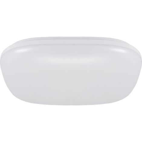 Plafonnier ext. carré blanc LED 18/24W IP65 Struhm Feta (1/2)