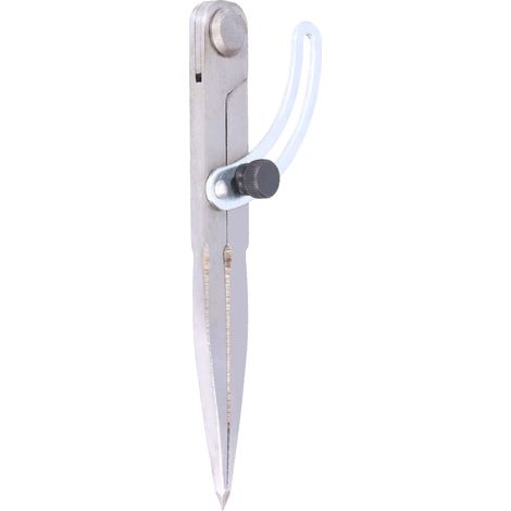 Compas de menuisier en acier carbone, 153 mm - Réglable pour traçage et mesure d'angles précis