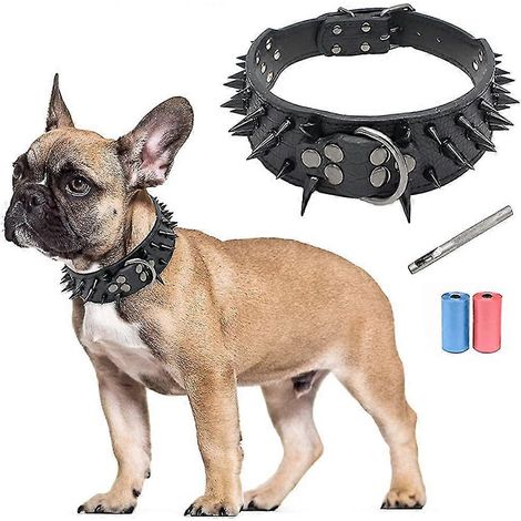 Collier pour chien en cuir DingTalk avec chaussures de boxe personnalisées, pointues et anti-morsures (1/5)