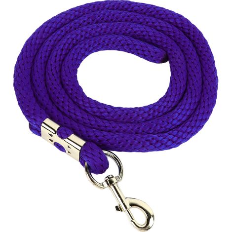 Ligne de fente pour chevaux avec bouton-pression, corde d'entraînement robuste à haute résistance pour la compétition et la Traction quotidienne, 6,6 pieds, violet (1/5)
