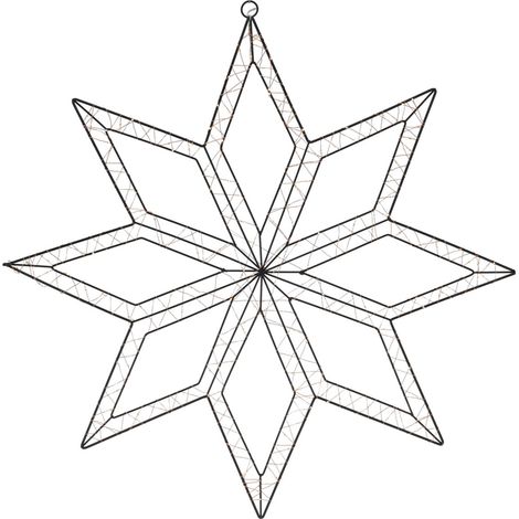 Figura luminosa Fiocco pendente da 300 LED, per esterno, da 74 cm (1/3)
