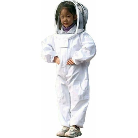 Children's beekeeping suit – Long-sleeved cotton – Sting protection – Size M for heights 80-130 cm (1/4)