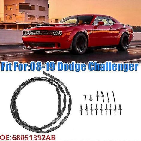 Joint d'étanchéité étanche pour capot et pare-chocs avant avec rivets pour Dodge Challenger 2008-2019 68051392ab 68051392aa (1/5)