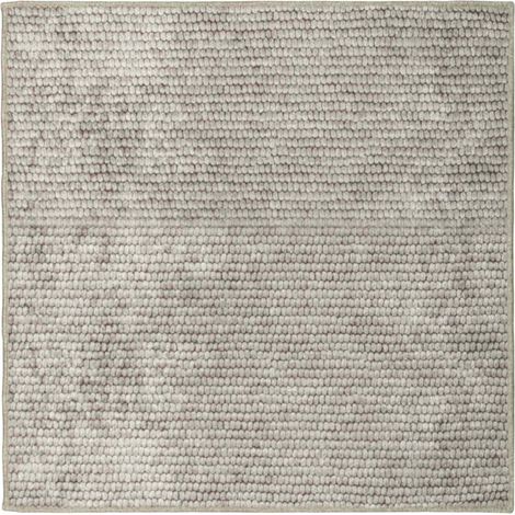 Teppich Beige 100 x 100 cm 100% Polyester 3 mm Waschbar vidaXL (1/5)