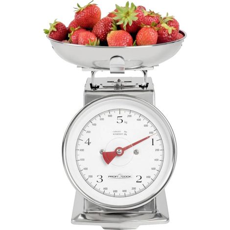 Profi Cook PC-KW 1247 Bilancia da cucina analogica con contenitore di misurazione Portata max.=5 kg acciaio inox 260 x (1/5)