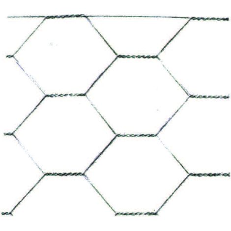 RETE TRIPLA TORSIONE ZINCATA DOPO LA TESSITURA- maglia 51/4 spessore filo ø mm.0,8 mt.50 cm.200h. - 1 rotolo T-REX