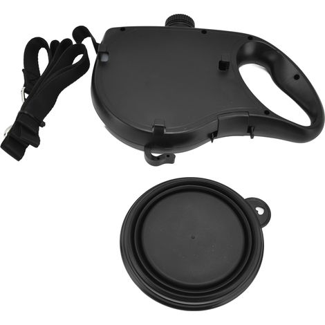Laisse pour Chien Multifonction Intérieure Creuse Légère et Portable pour Petit Chien - Noir (1/5)