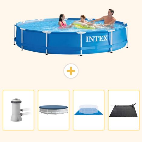 Intex Piscine Tubulaire Ronde - 366x76 cm - 5-pièces  S214 (1/5)