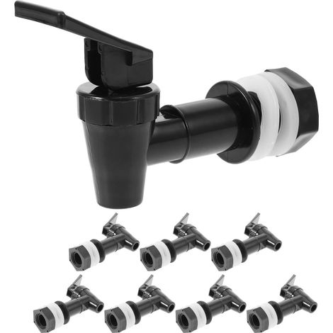 Lot de 8 robinets universels pour distributeur de boissons : robinet pour refroidisseur de boissons - vanne de distribution d'eau en plastique pour la réparation de distributeurs de (1/5)