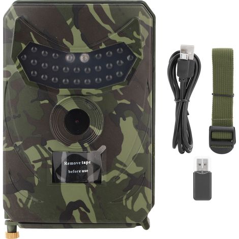 Caméra de chasse extérieure 12MP avec vision nocturne infrarouge 26 LED, détection PIR, étanche IP56 pour animaux sauvages