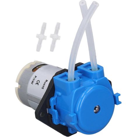 Mini-Schlauchpumpe, kleine Dosierpumpe für Flüssigkeiten in Aquarien und Laboren, 5 W, 60 ml/min, 24 V
