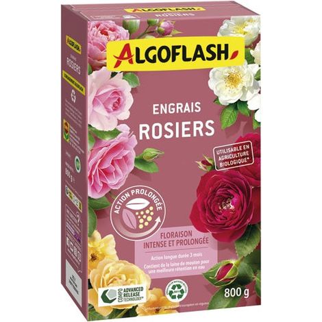 Engrais rosiers ALGOFLASH UAB 800 g AROS800 granulés à libération contrôlée jusqu’à 5 mois (1/2)