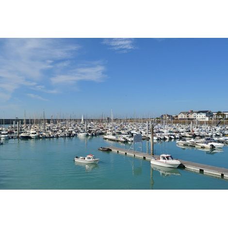 Tableau sur toile port de Granville 45x65 cm - Impression sur Toile Murale Décorative - Image imprimée en HD sur Toile - Toile sur Châssis en Bois FSC - Fabriqué en France (1/5)