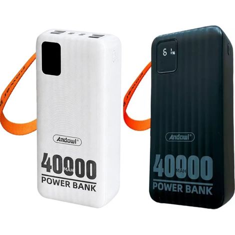 TRADE SHOP - Powerbank Q-td81 Caricabatterie Portatile Alta Capacità 40000mah 5v/2,1a Smartphone Tablet -