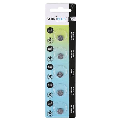 Pile bouton cr1025 3v fabriplus lithium20x5x0,4 cm