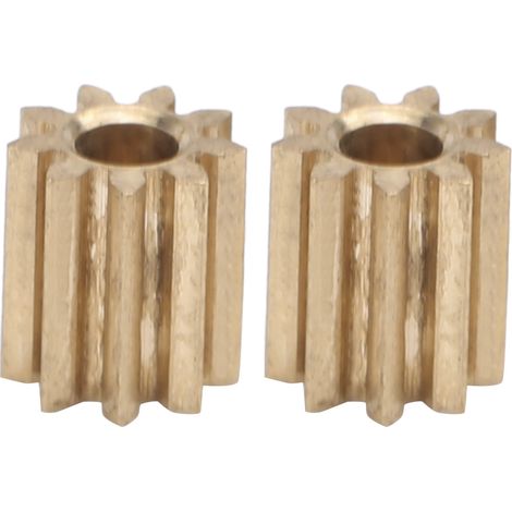 Pignon de moteur en laiton, 2 pièces, 9 dents, pièces de rechange