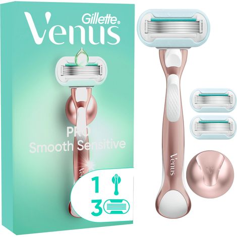 Gillette Venus Deluxe Smooth Sensitive Womens Razor 3 Pieces - Pack of 3