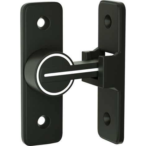 Cerradura iluminada para puerta corrediza interior, pestillo de gancho de 90° para puertas basculantes, cerradura antirrobo con hebilla, para puertas y ventanas (90 grados)