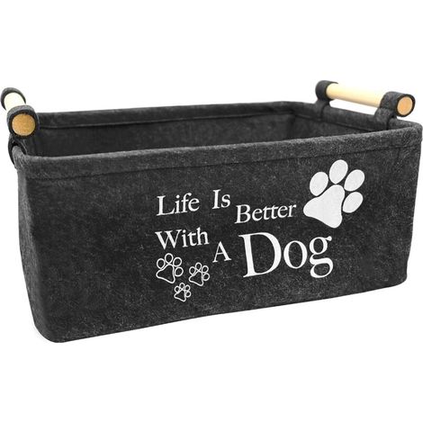 Corbeille à jouets pliable pour chiens et chats, Panier de Rangement pour Jouets pour Chat Chien,Panier de Rangement 38 x 25 x 18cm