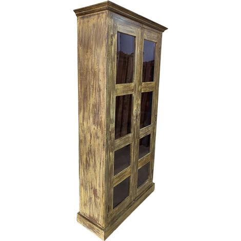 Vitrina de madera artesanal 100-110x40-45x170-180h cm (1/5)