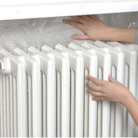 Pannelli termoriflettenti per termosifoni caloriferi 70x100cm con biadesivo