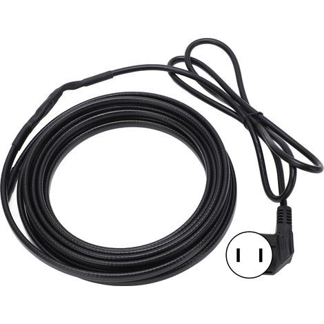 Ortviai Ruban Chauffant Auto-Régulant pour Tuyaux 5 m – Prise US 110 V, Étanche, Indicateur Lumineux
