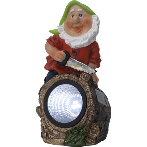 Star Trading Figurine Solaire Gnomy, Bûcheron