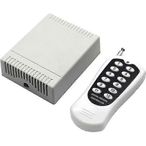 2025 pour DC 12V 12 pour canaux Télécommande sans fil RF Système de télécommande Récepteur Émetteur Relais 12CH 43 (1/5)