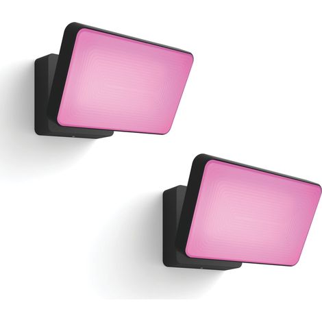 Philips Hue Discover Lot de 2 projecteurs (Noir) Lumière blanche et colorée - White and Color Ambiance (1/5)