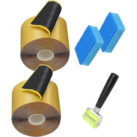 Ruban butyle imperméable multi-usages, ruban pour joints de bâche de bassin, utilisé pour réparer les fuites dans les bassins, les aquariums et les structures extérieures, multicolore B. (1/5)