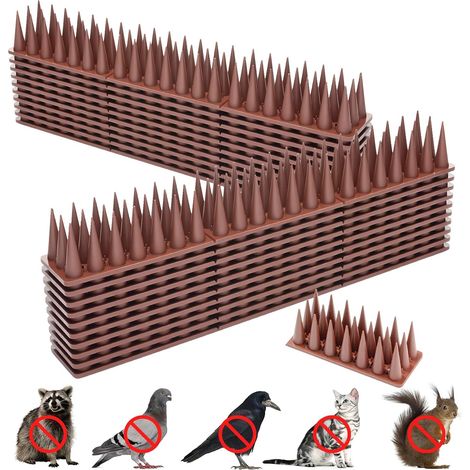 12 Pièces Pic Anti Pigeon,5.16M Anti Pigeon pour Balcon Plastique,3 rangées Repulsif Chat Repulsif Pigeon Kit,Pique Anti Pigeon Plastique,Anti Pigeon,Anti Pigeons pour Balcon (1/5)