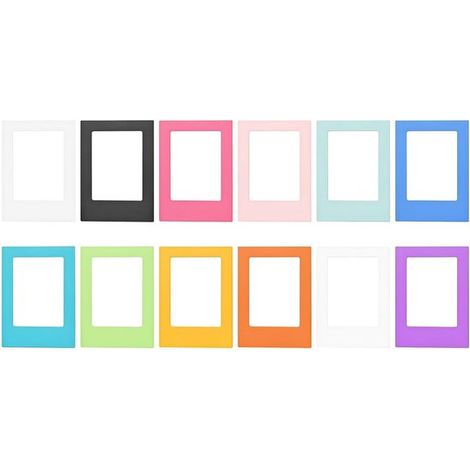 Lot de 12 cadres photo magnétiques - 8,8 x 6,5 cm - Adaptés aux photos Polaroid - Mini cadres photo magnétiques - Petits cadres photo - Matériau ABS (1/5)